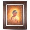 Image 1 : Oil Painting of a Native American Girl by L. Bill