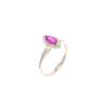 Image 8 : Marquise Ruby Diamond & 14k Yellow Gold Ring