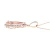 Image 6 : Morganite Diamond & 18k Rose Gold Necklace