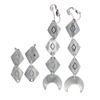 Image 1 : Southern Plains Nickel Silver Dangle Earrings