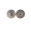 Image 2 : Navajo Genuine Sterling Silver Rosette Earrings