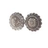 Image 3 : Navajo Genuine Sterling Silver Rosette Earrings