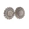 Image 6 : Navajo Genuine Sterling Silver Rosette Earrings