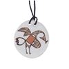 Image 1 : Acoma Pueblo Polychrome Pottery Disk Necklace