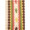 Image 8 : Oaxaca Zapotec Banded Saltillo Sampler Rug c 1960s