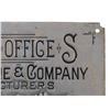 Image 4 : 1930-40s U.S. Post Office Stamped Metal Sign