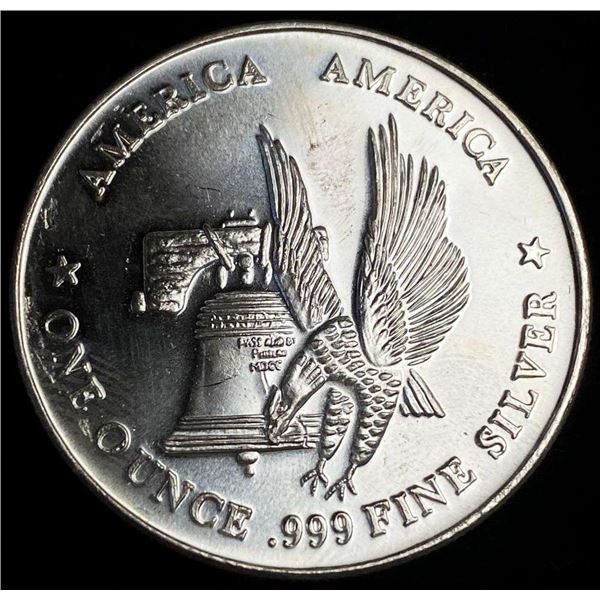 "America America" Proof 1 ozt .999 Silver Trade Unit