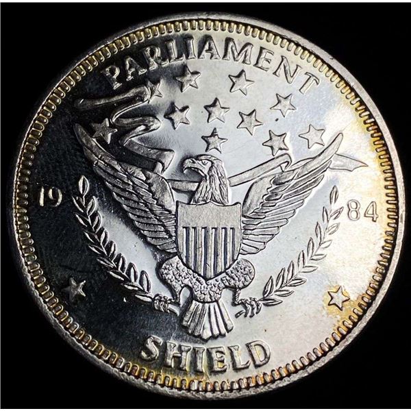 1984 Parliament Shield Proof 1 ozt .999 Silver