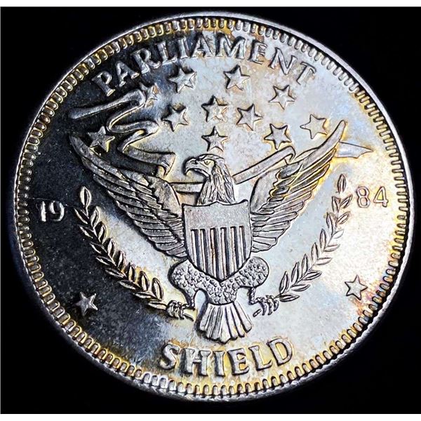 1984 Parliament Shield Proof 1 ozt .999 Silver