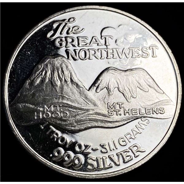 The Great Northwest Proof 1 ozt .999 Silver Trade Unit