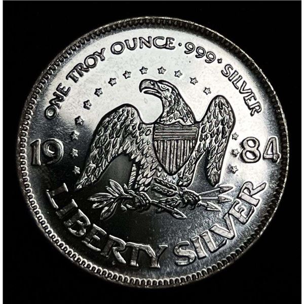 1984 A-Mark "Life Liberty Happiness" Proof 1 ozt .999 Silver