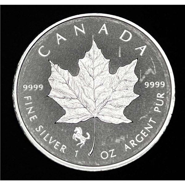 2014 Canada $5 Maple Leaf 1 ozt .9999 Silver Horse Privy
