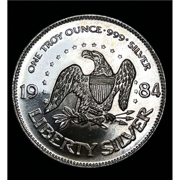 1984 A-Mark "Life Liberty Happiness" Proof 1 ozt .999 Silver