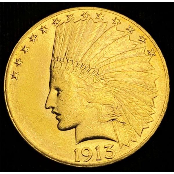 1913 Gold $10 Indian Head MS63