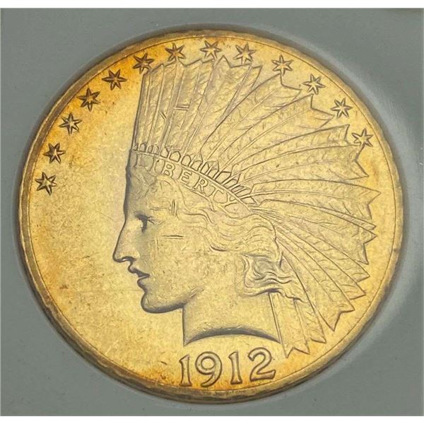 1912 Gold $10 Indian Head MS63