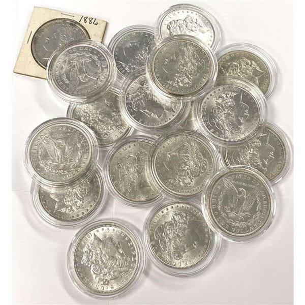 1882-1901 Morgan Silver Dollars (18-coins)