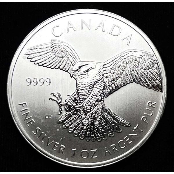 2014 Canada $5 Bald Eagle 1 ozt .9999 Silver