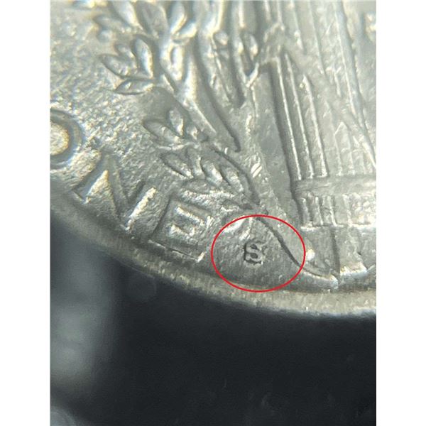 1945-S Micro "S" Mercury Silver Dime