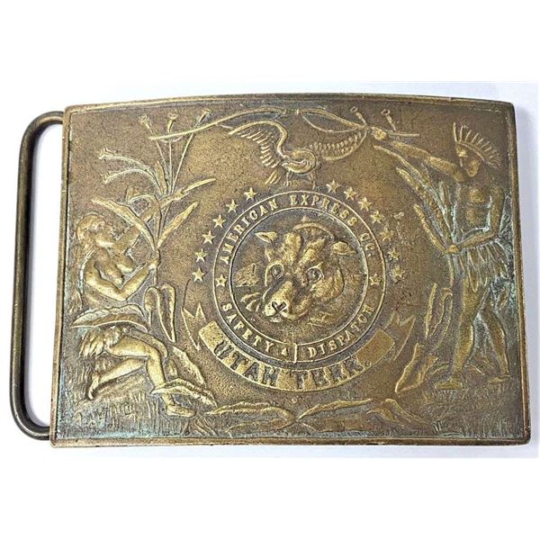 "Utah Terr." American Express Co. Tiffany New York Belt Buckle