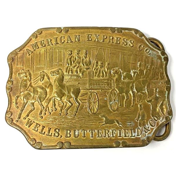 "Wells, Butterfield & Co." American Express Co. Tiffany New York Belt Buckle