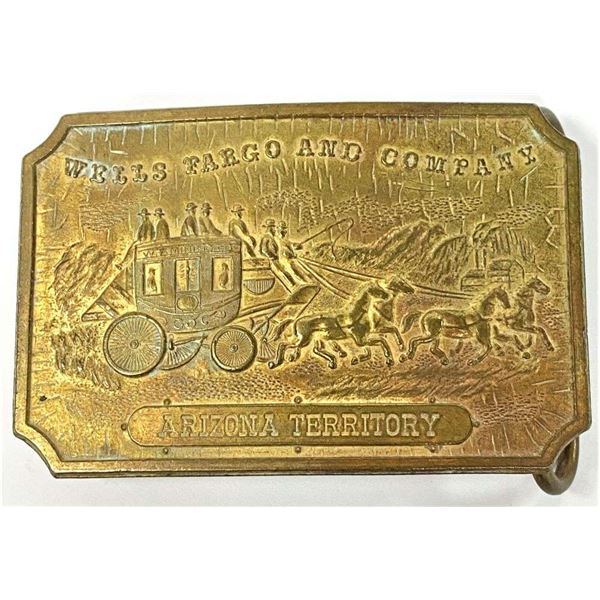 "Wells Fargo And Company Arizona Territory" Tiffany New York Belt Buckle