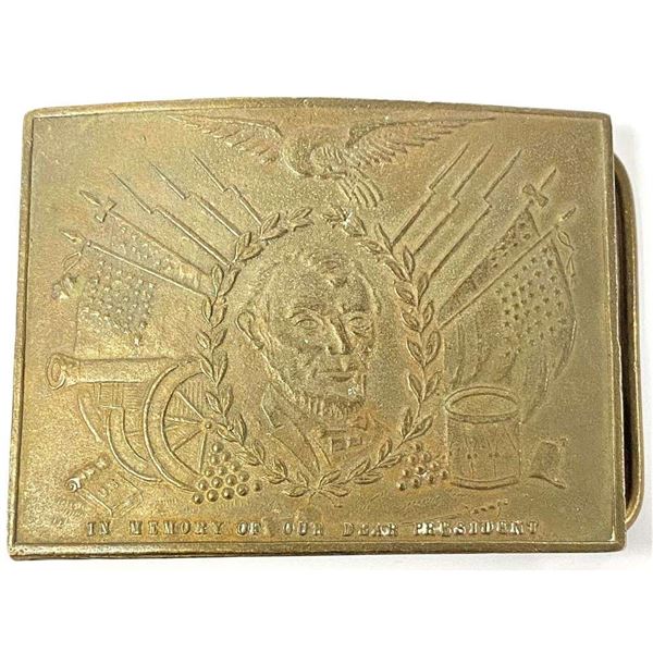 "In Memory Of Our Dear President" Tiffany New York Belt Buckle