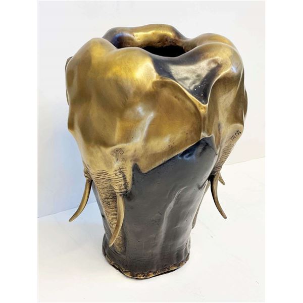 Pierre Jules Mene Bronze Sculpture Elephant Vase Signed / Dated 1870