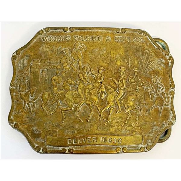 "Denver" Wells Fargo & Company Belt Buckle