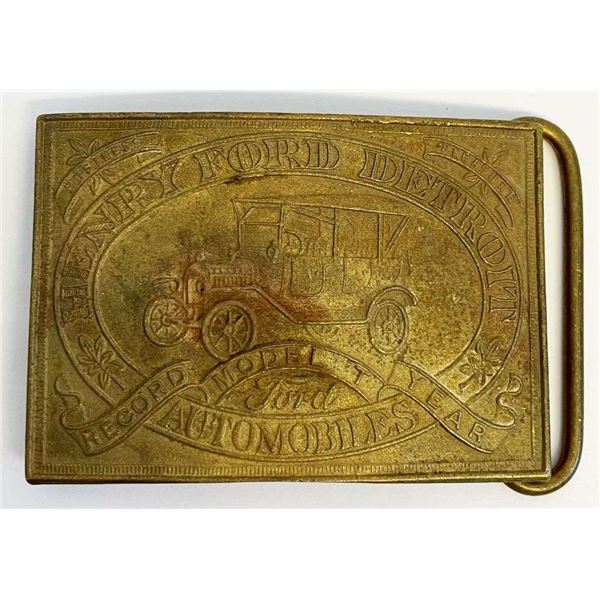 "Henry Ford Detroit" Tiffany New York Belt Buckle