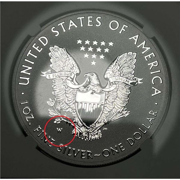 2021-W American Silver Eagle NGC Heraldic Eagle T-1 Reverse PF70 35th Anniversary Early Releases
