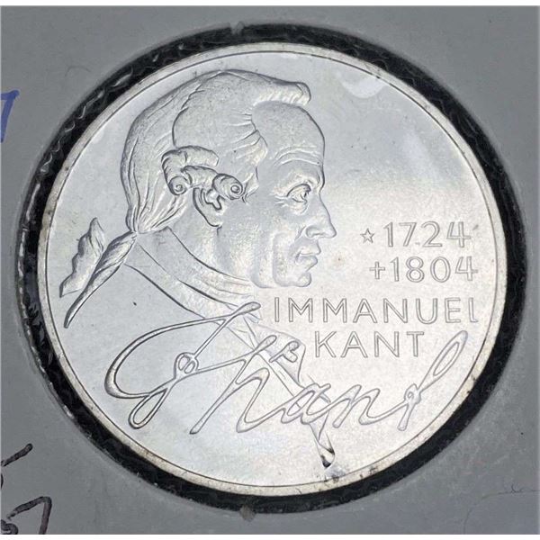 1974-D German .625 Silver 5 Mark .225 oz ASW