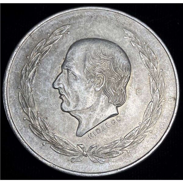 1953 Mexico .720 Silver Cinco Pesos .643 oz ASW