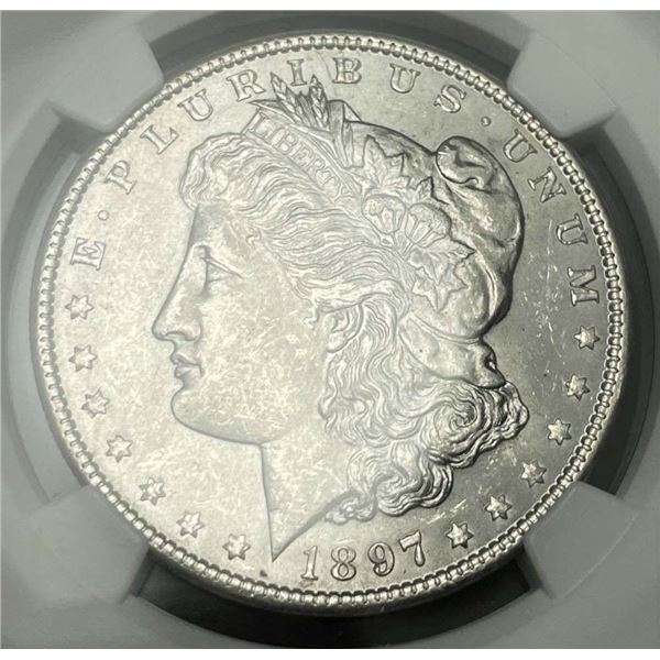 1897 Morgan Silver Dollar NGC MS62