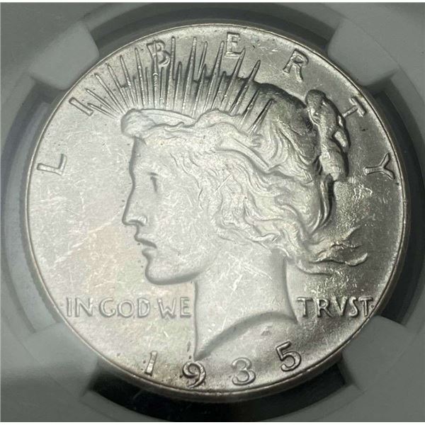 1935 Peace Silver Dollar NGC MS63