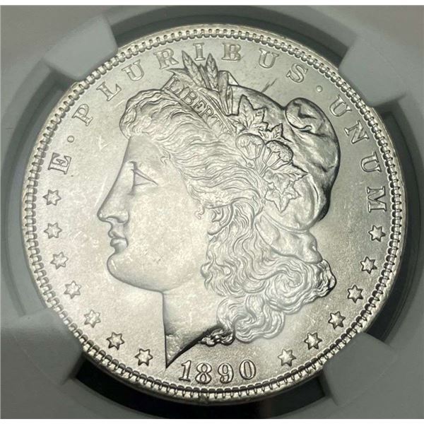 1890 Morgan Silver Dollar NGC MS64+
