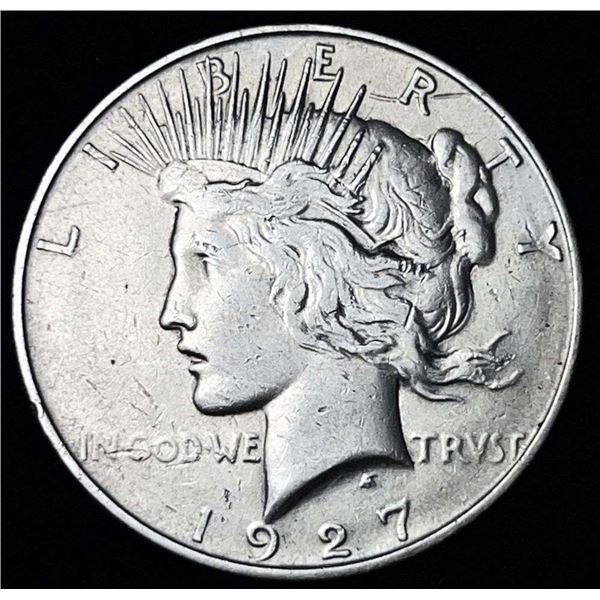 1927-D Peace Silver Dollar VF