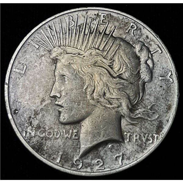 1927-D Peace Silver Dollar XF