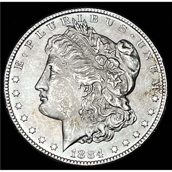 1884-CC Morgan Silver Dollar MS63