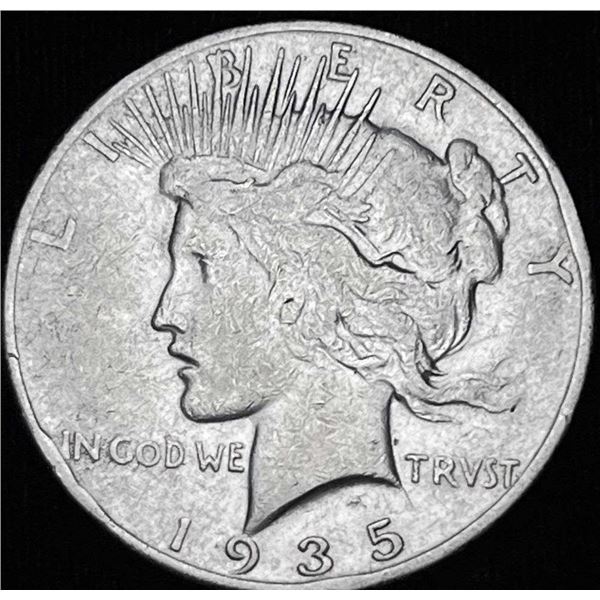 1935-S Peace Silver Dollar Fine Details
