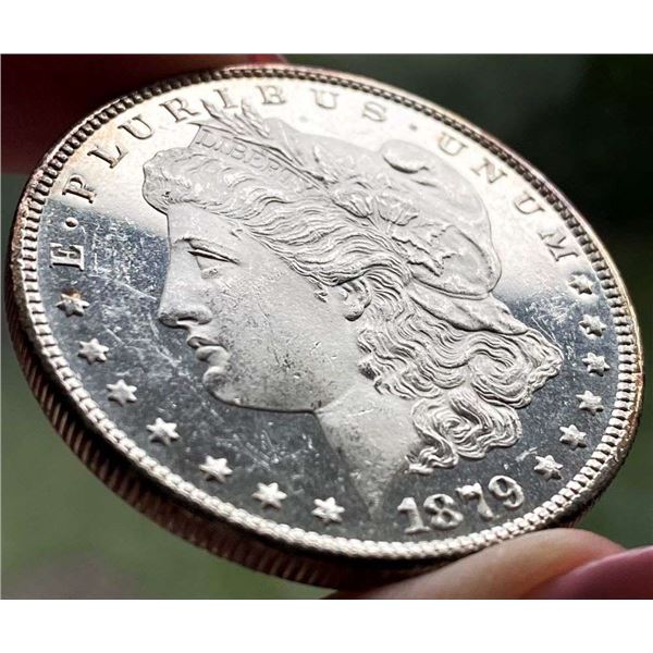 1879-S Morgan Silver Dollar Obv. MS63 Ultra Deep Mirror Rev. MS65