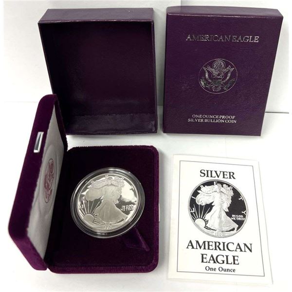 1990-S American Silver Eagle PF69+ OGP