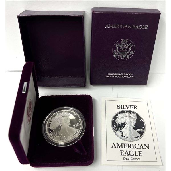1990-S American Silver Eagle PF69+ OGP