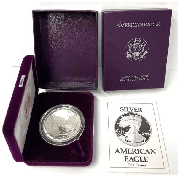 1990-S American Silver Eagle PF69+ OGP