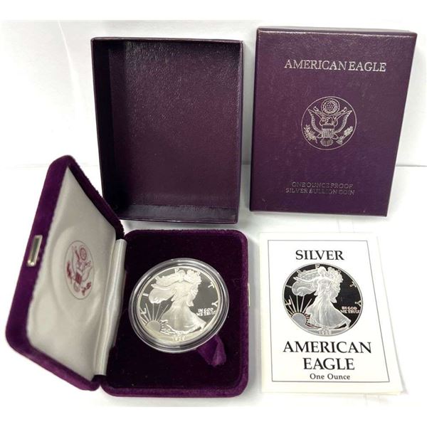 1989-S American Silver Eagle PF69+ OGP