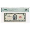 Image 1 : 1953B $2 Legal Tender Note Fr#1511 PMG Gem Unc66
