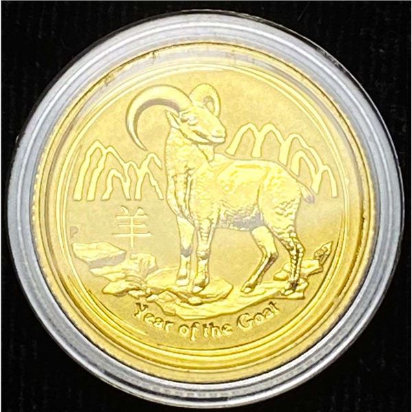 2015 Australian Year Of The Goat 1/10 ozt .9999 Gold