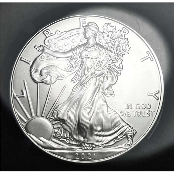 2021 American Silver Eagle Heraldic Eagle NGC MS70