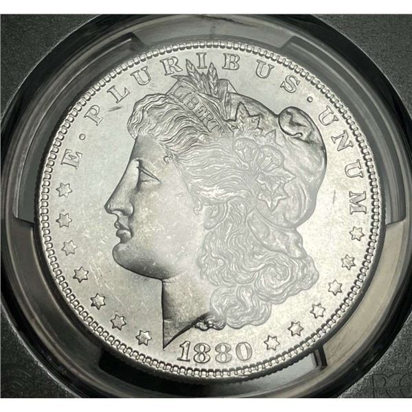 1880-S Morgan Silver Dollar PCGS MS64+