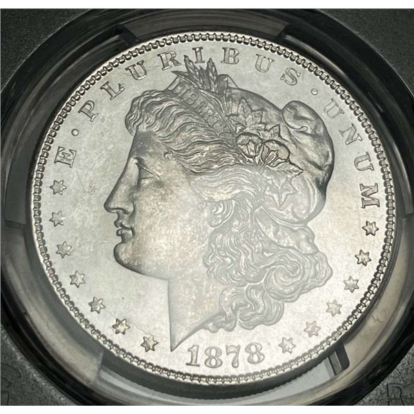 1878 8TF Morgan Silver Dollar PCGS MS62