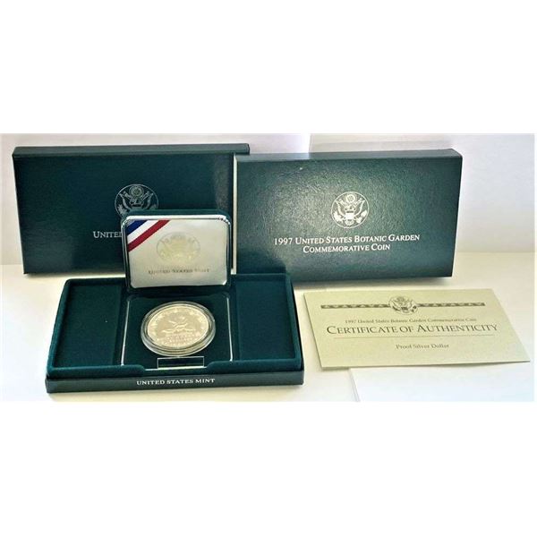 1997-P U.S. Botanic Garden Commemorative Proof Silver Dollar